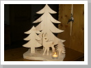 Tannenbaum 3er Set mit Reh 40 cm hoch 35 cm breit Tannenbaum 3er Set mit Reh 40 cm hoch 35 cm breit