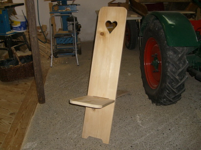 Hirtenstuhl Sitzfl&auml;che gesteckt