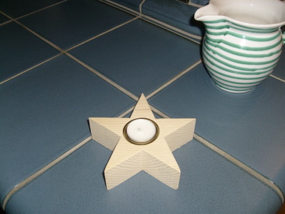 Stern mit Messingeinsatz